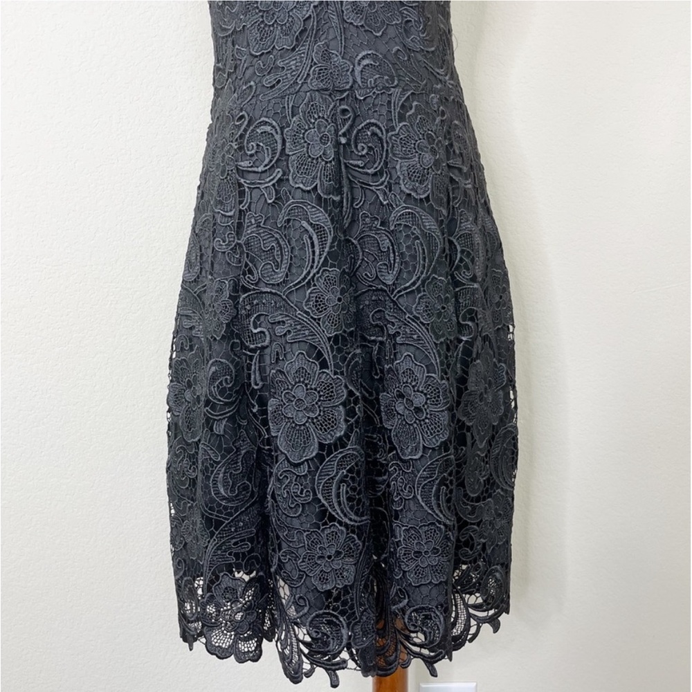 Dress the Population Hayden Crochet Lace Black Dress, Size 6 Excellent Condition - Picture 5 of 8